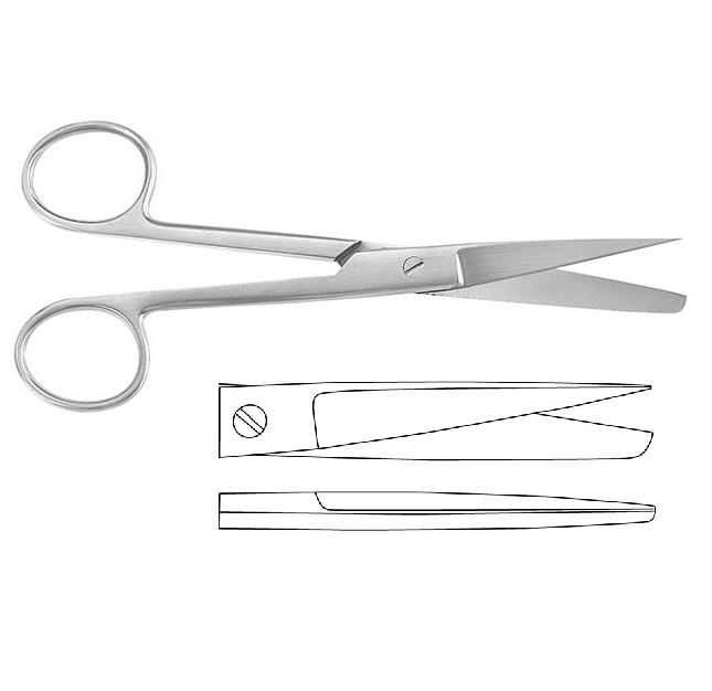 STANDARD Ножиці хірургічні; прямі; гострий/тупий; 14,5см. Tontarra Medizintechnik GmbH
